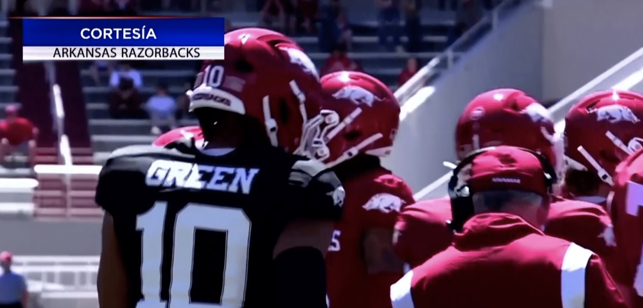 Los Razorbacks Sam Pittman nombra a taylen green como mariscal de campo titular de los ...