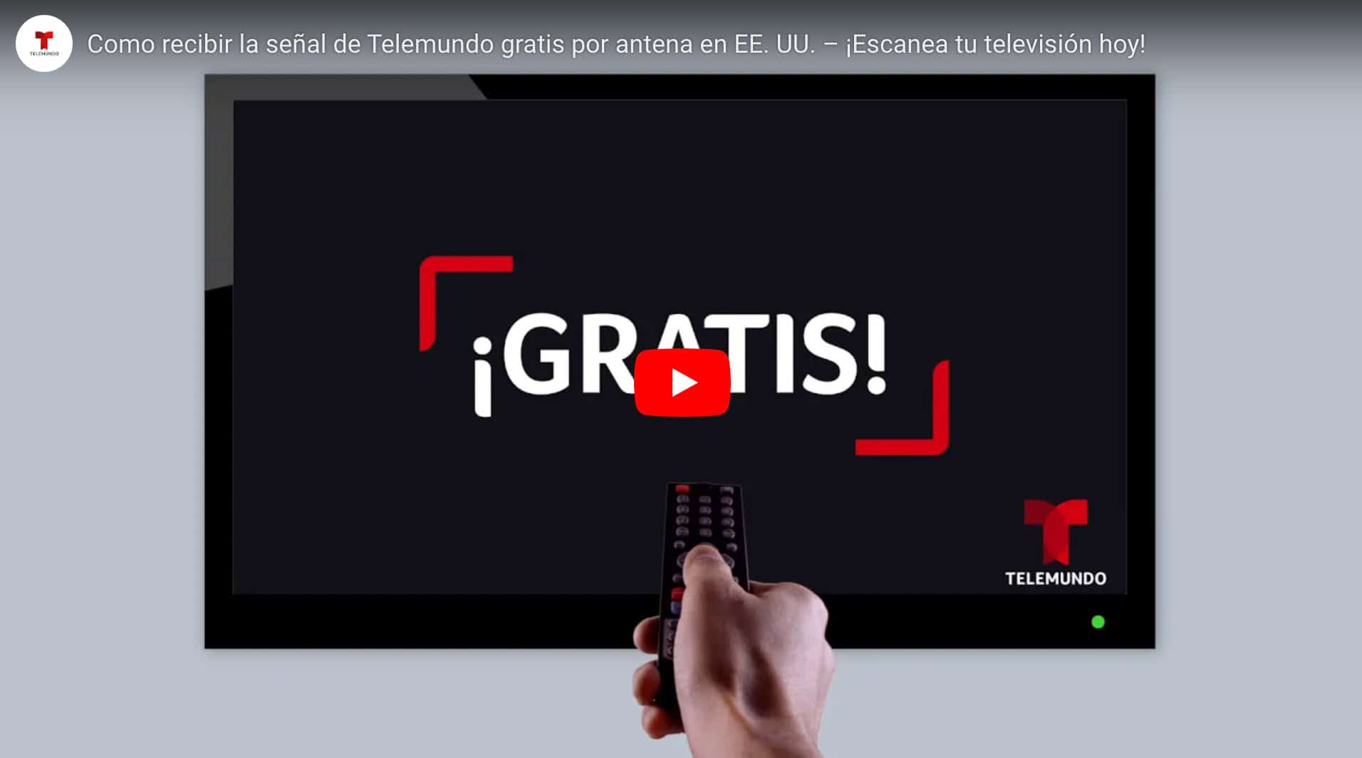 Como recibir la señal de Telemundo gratis por antena en EE. UU. – ¡Escanea tu televisión hoy!